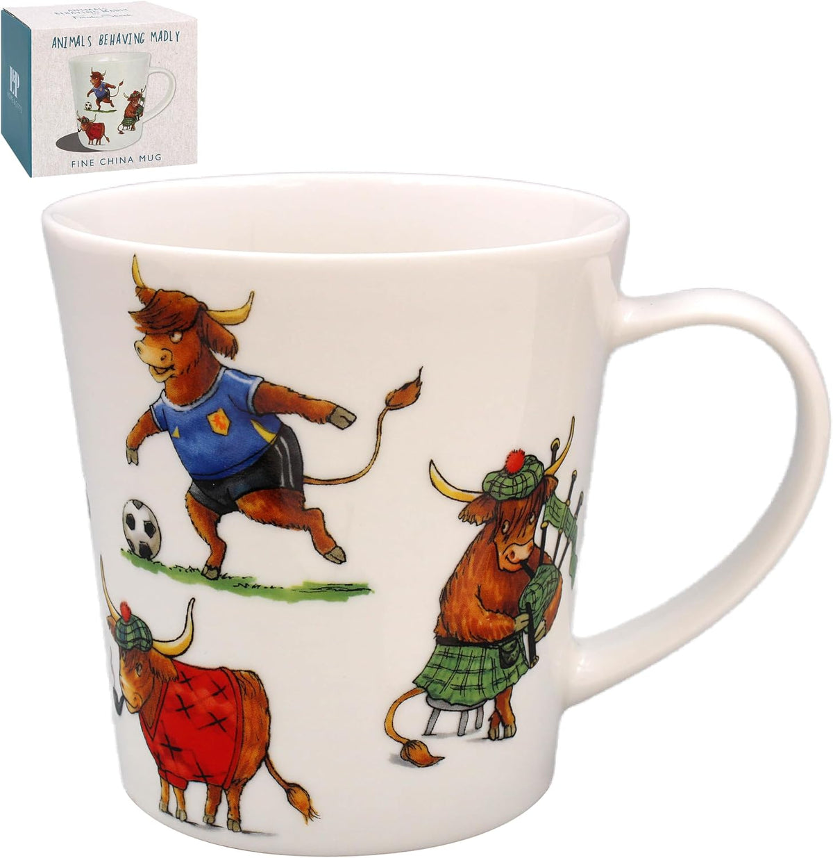 The Leonardo Collection animals behavin madly  Highland Cow Mug