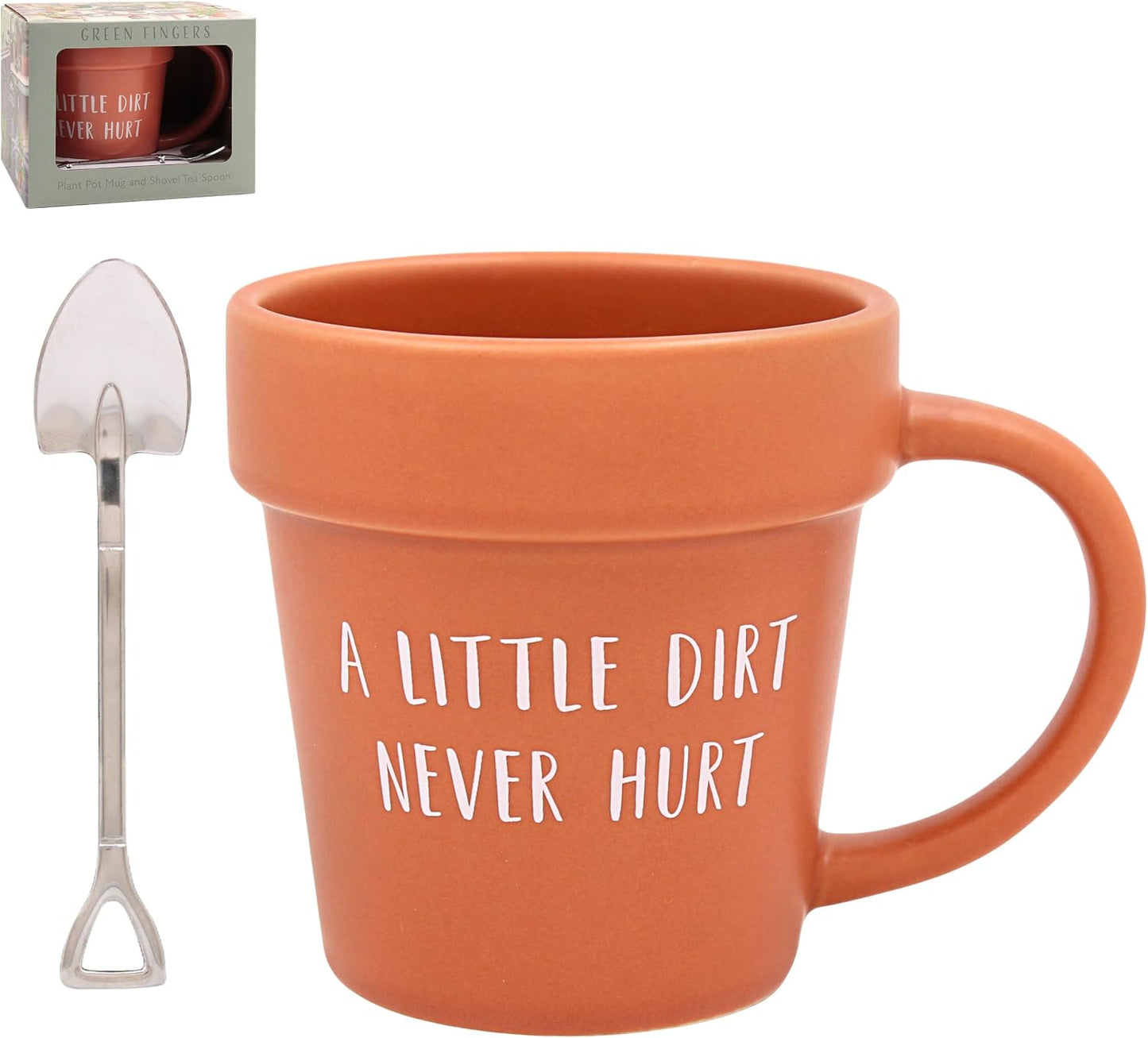 The Leonardo Collection Green Fingers A Little Dirt Mug & Spoon