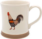 Cockerel Mug Embossed Country Life, Tea and Coffee Mugs for Hot Drinks | Fine China Printed Mugs for Kitchen & Home | Reusable Ceramic Cups for Every Occasion