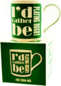 I'd Rather Be Playing Rugby Fine China Mug In a Gift Box