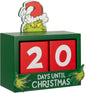 Grinch Wooden Countdown Blocks – 14cm Festive Calendar Decoration – Official Licensed Christmas Display Piece for Families to Count Down the Days