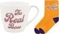 Lesser & Pavey His N Hers The Real Boss Mug & Sock Gift Set 480ml