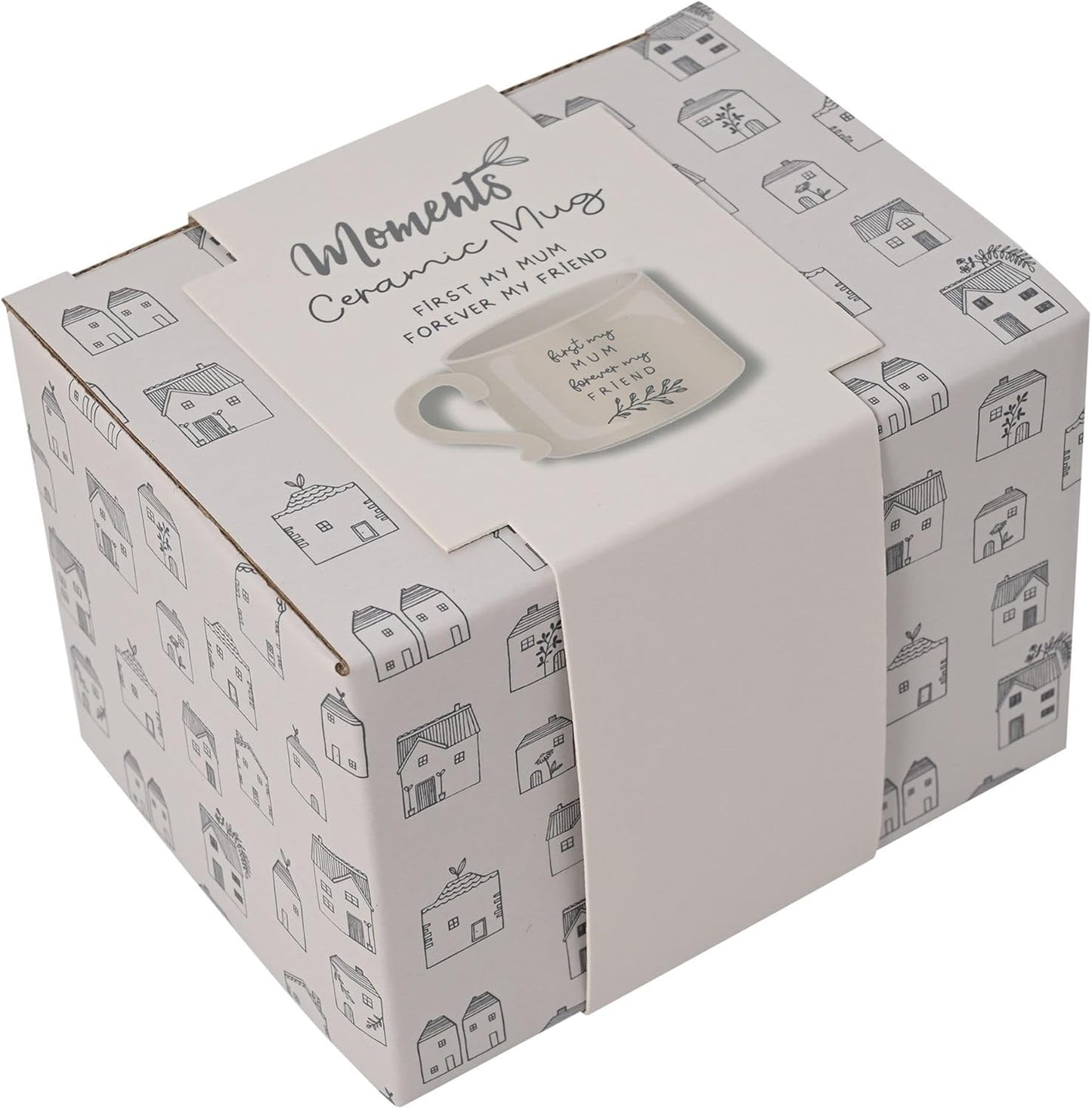 Widdop Moments Stoneware Ceramic Dad Mug - Dad My Hero Mug - Fawn Colour - Coffee Mug Tea Hot Drinks - Approx 350ml - Gift for Dad Him