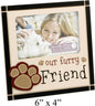 new view Our Furry Friend 6" X 4" Photo Picture Mdf Frame For Dog Gifts Photos Gift