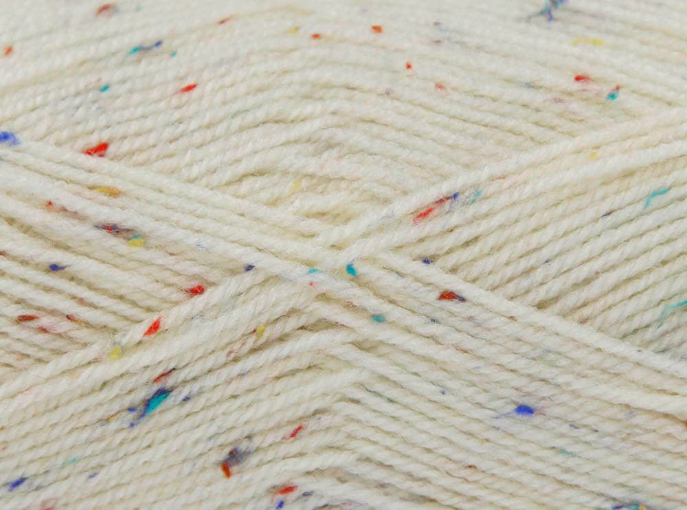 King Cole Big Value Tweed DK Yarn - 100g Ball - Premium Acrylic Wool for Knitting & Crochet - Double Knit (151 Nougat)