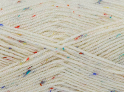 King Cole Big Value Tweed DK Yarn - 100g Ball - Premium Acrylic Wool for Knitting & Crochet - Double Knit (151 Nougat)