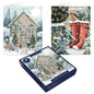 Tom Smith Boxed Christmas Cards Pack - 15 Luxury Xmas Cards with Envelopes and Seals - Recycled Eco Friendly Christmas Card Set