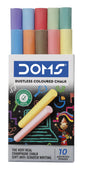 doms Dustless Chalk coloured box 100