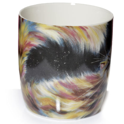 Puckator Kim Haskins Rainbow Cat Porcelain Tea Coffee Mug - Funny Home Accessories - Cute Gifts for Girlfriend Large Mugs for Men Women Hot Drinks - Cute Cups Presents Secret Santa Gift Cup Set