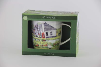 Country Pub Fine China Mug in Gift Box