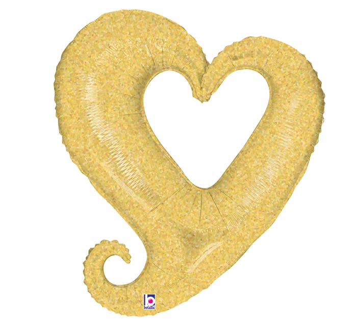 Balon Grabo 37'' Chain of Heart Champagne Hol. SP 85797H-P