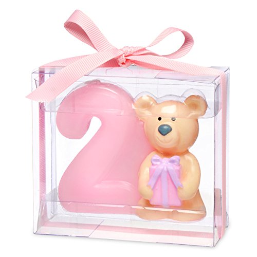 CLUB GREEN Teddy Bear with No.2, Pink, 80 x 35 x 70 cm