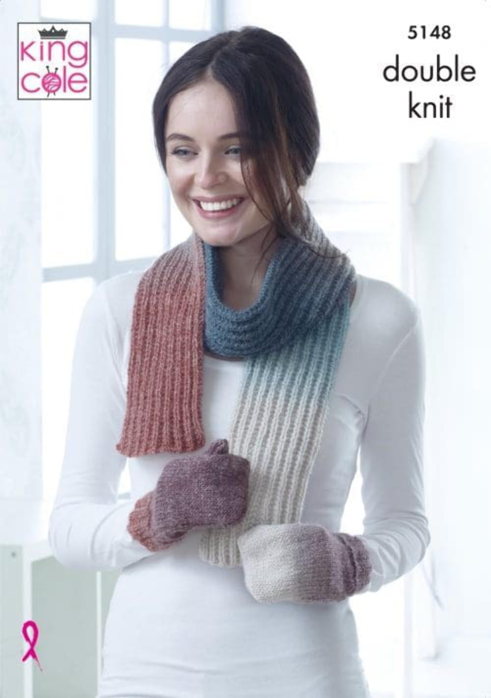 KingCole Curiosity DK / Double Knit Wool/Yarn Heather 2892- 150g Free Shawl Pattern