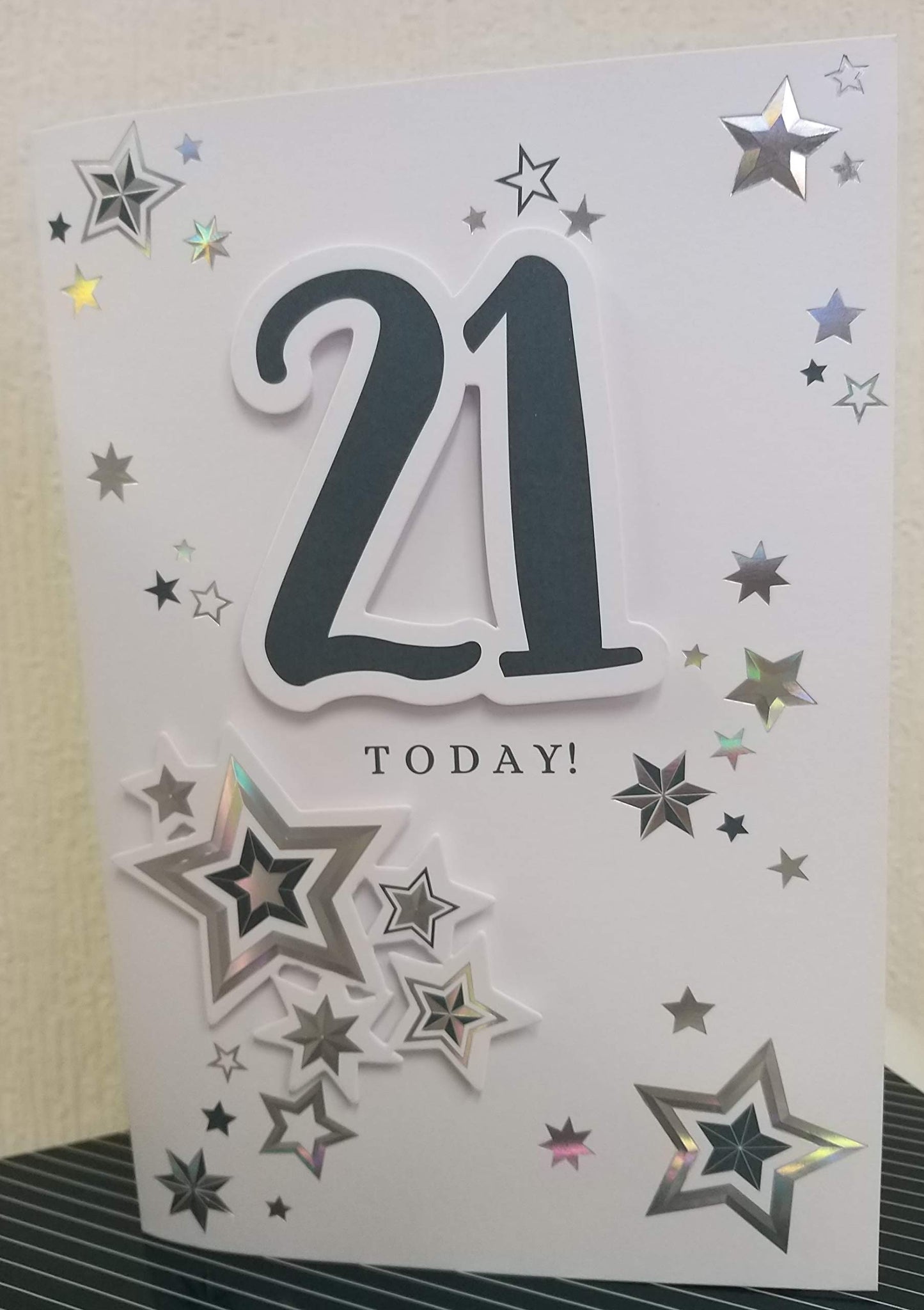 21st Birthday Card Large Boxed Design