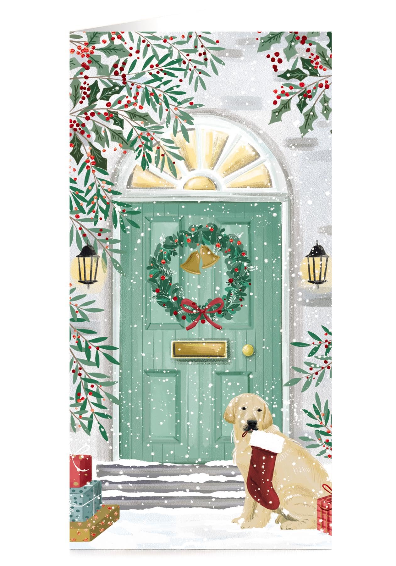 Tom Smith Boxed Christmas Cards Pack - 15 Luxury Xmas Cards with Envelopes and Seals - Recycled Eco Friendly Christmas Card Set