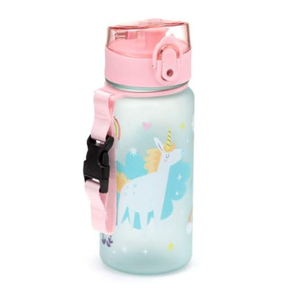 Puckator BOT216 Unicorn Magic Pop Top 350ml Shatterproof Reusable Children's Bottle with Infuser