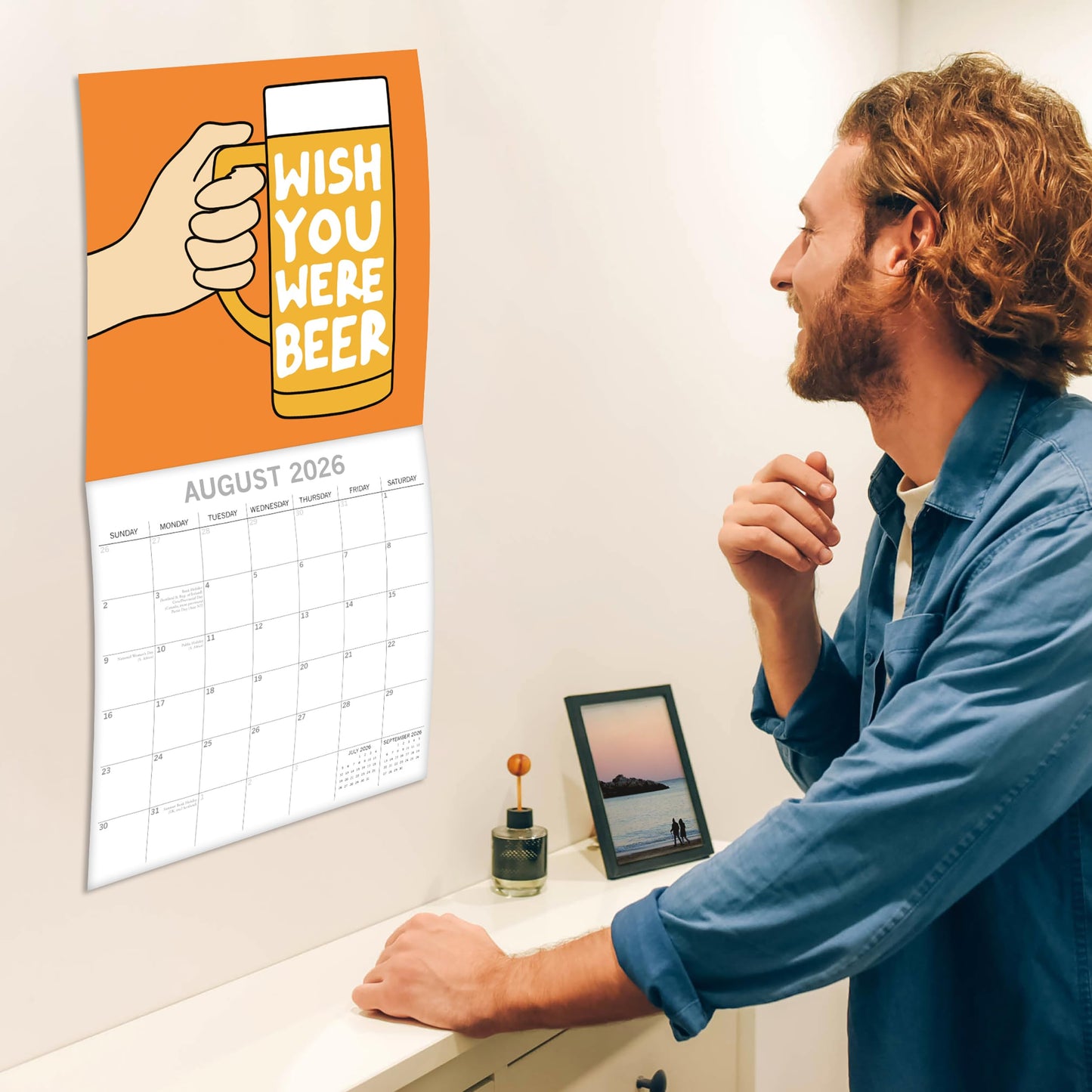 The Gifted Stationery Monthly Wall Calendar - Gin