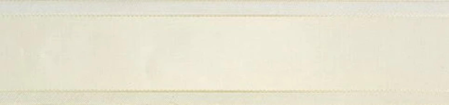 CLUB GREEN IVORY PLEATED EDGE RIBBON 25MMX10MT, Fabric, 13.5 x 13.5 x 27 cm