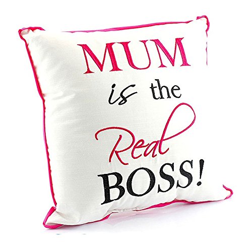 Gift for Mum - Mum Is The Real Boss Cushion 30cm x 30cm