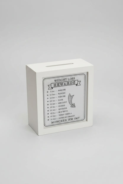 Wooden Money Box Weight Loss Rewards