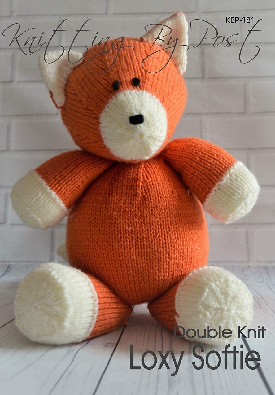 Knitting by Post Knitting Pattern Loxy the Fox Soft Toy from UK Knitting Pattern