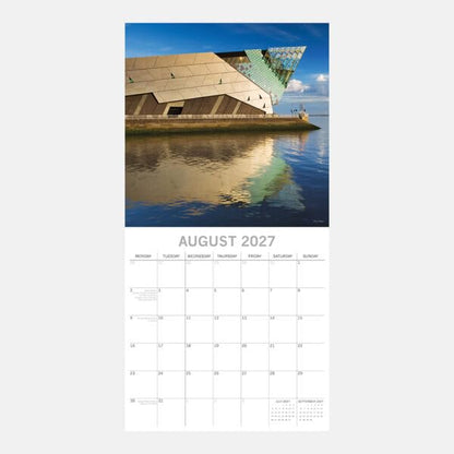 TGSC | Hull 2027 Square Wall Calendar, 16-Month Family Planner Organiser Calendar