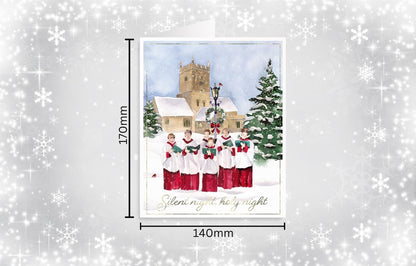 Tom Smith Boxed Christmas Cards Pack - 15 Luxury Xmas Cards with Envelopes and Seals - Recycled Eco Friendly Christmas Card Set