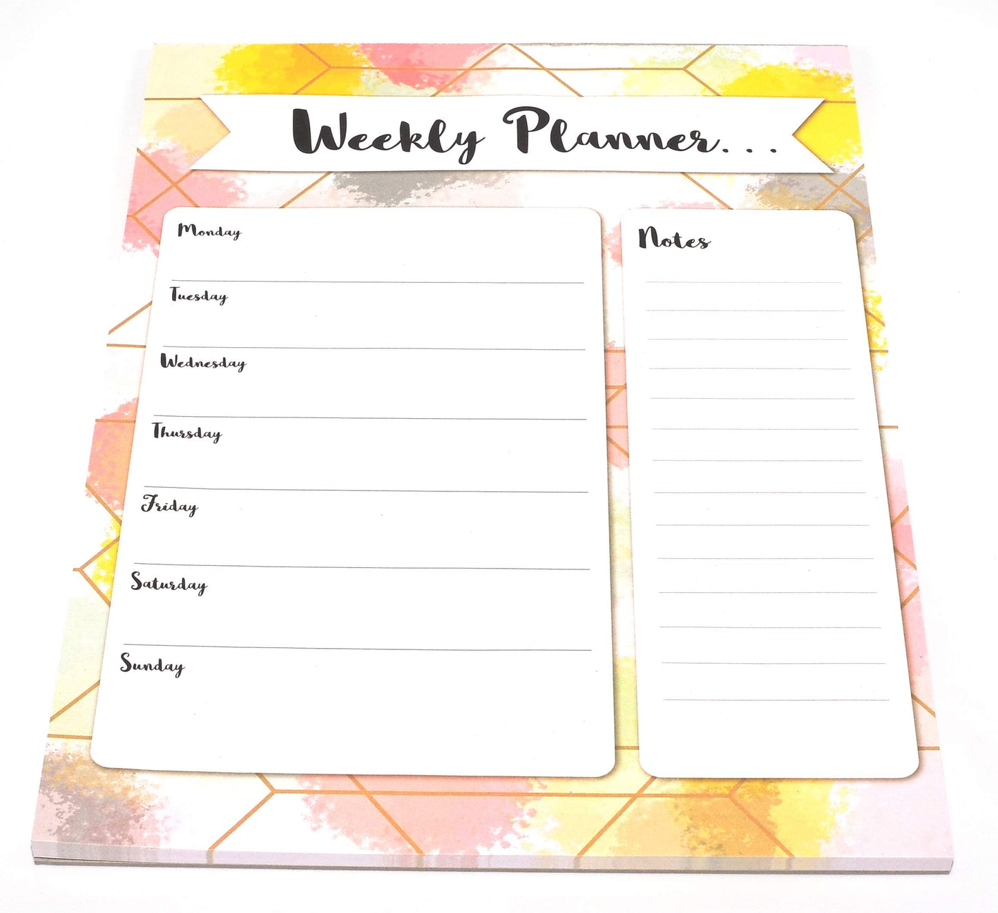 iCompact - 1x A4 Flowers Layout Weekly Planner Pad Design at Random