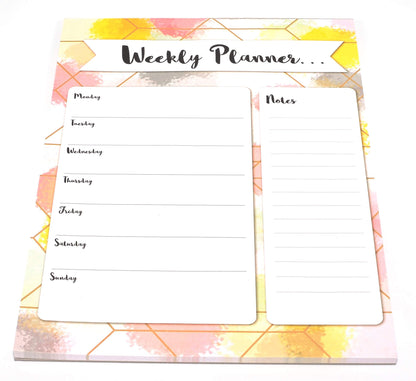 iCompact - 1x A4 Flowers Layout Weekly Planner Pad Design at Random