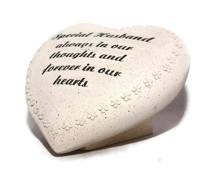 in Loving Memory Heart Ornament for Husband, Multi-Colour 18cm