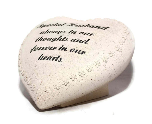 in Loving Memory Heart Ornament for Husband, Multi-Colour 18cm