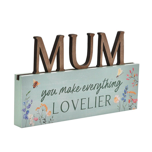 widdop THE COTTAGE GARDEN DECORATIVE MANTEL PLAQUE MUM
