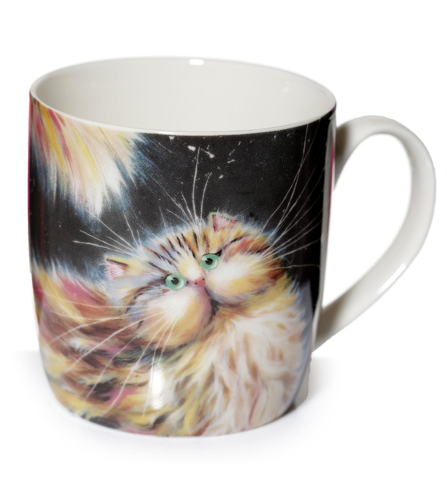 Puckator Kim Haskins Rainbow Cat Porcelain Tea Coffee Mug - Funny Home Accessories - Cute Gifts for Girlfriend Large Mugs for Men Women Hot Drinks - Cute Cups Presents Secret Santa Gift Cup Set