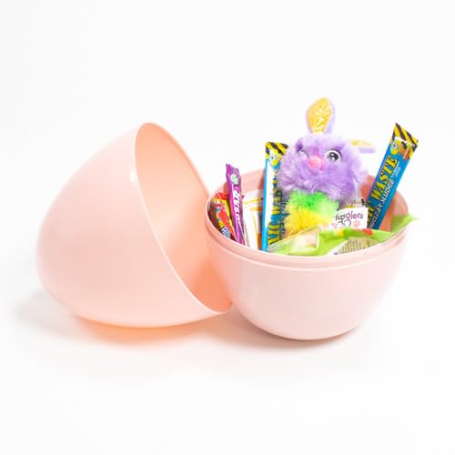 Eurowrap Extra Large Jumbo Plastic Refillable Easter Egg 35.6cm – Giant Fillable Easter Egg for Hunts, Gifts, Toys & Treats