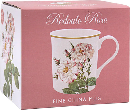 The Leonardo Collection Redoute Rose Mug Pierre-Joseph Redoute, Tea and Coffee Mugs for Hot Drinks