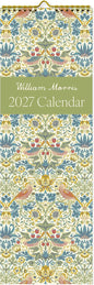 William Morris 2027 Slim Wall Calendar | Monthly Planner Featuring Iconic Designs Including Strawberry Thief, Cray & Blackthorn