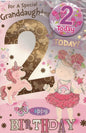 for  a special  grandaughter  2  today  card    with  badge