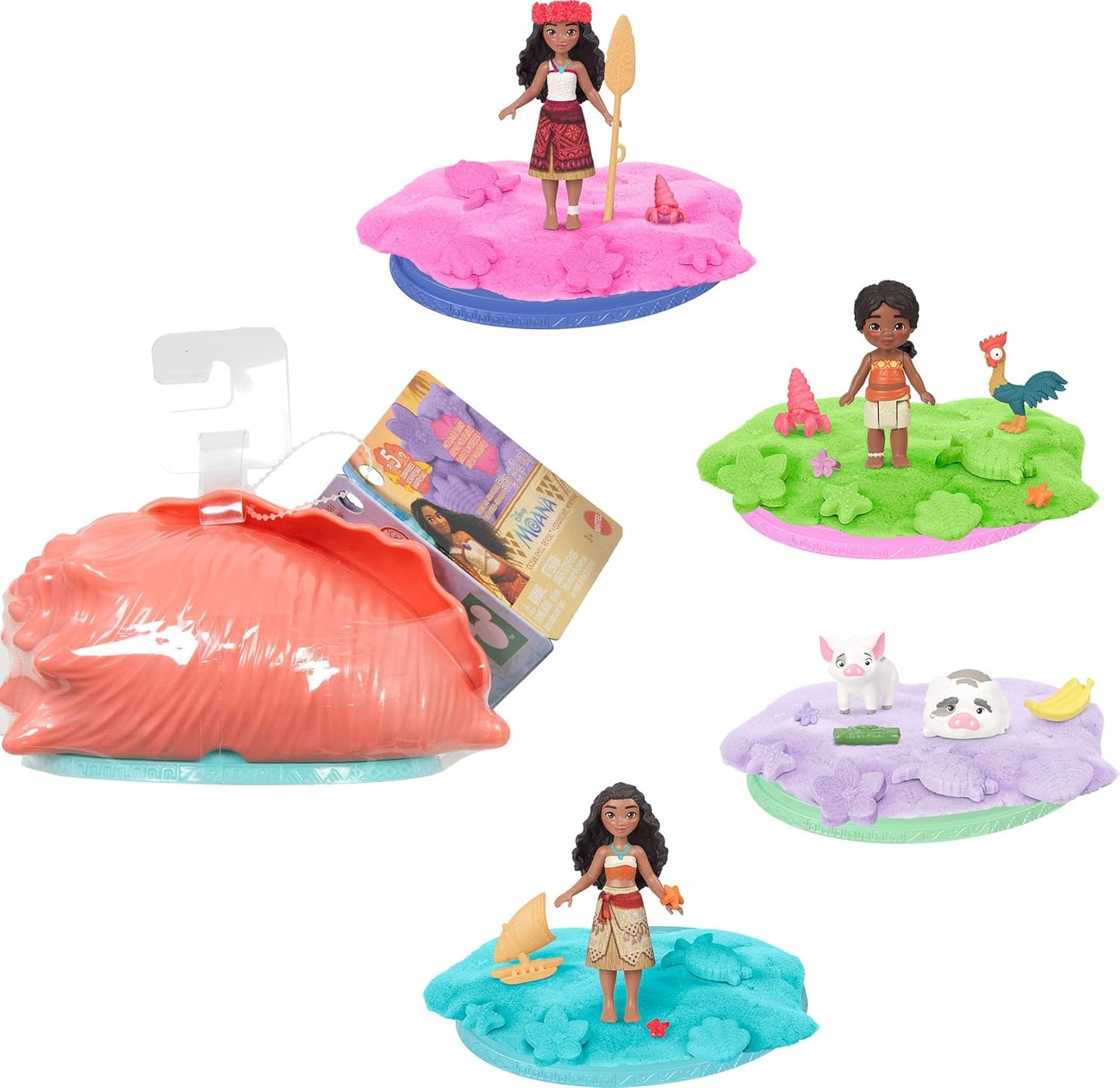 Mattel Disney Moana Doll or Animals & Sand (Characters May Vary)one supplied