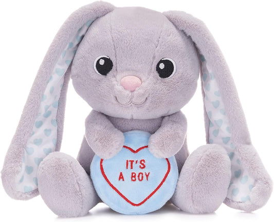 Swizzels Love Hearts "It's A Boy" Baby Benjamin Bunny 7" (18cm) Plush Soft Toy for Newborn Babies