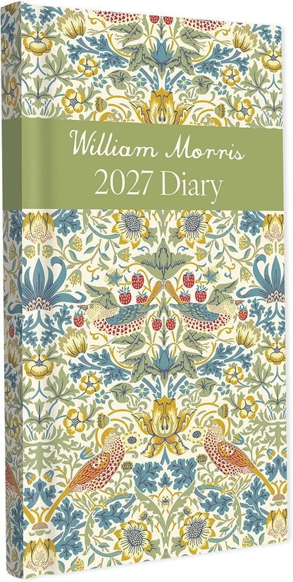 William Morris 2027 Slim Weekly Diary | Pocket Hardback Planner with Strawberry Thief & Cray Covers | Week-to-View with Notes (Copy)