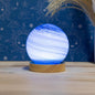 Lesser & Pavey LED Cosmic Planet Lamp Blue 12cm | USB Powered LED Night Light | Touch-Control Bedside Table Lamp | Soft Glow Desk & Bedroom Lighting | Kids & Adults Ambient Lamp