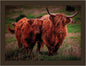 Highland Cow Faux Leather Lap Tray