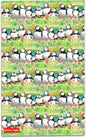 Cotton Tea Towel Printed in The UK Puffins and Sea Thrift by Emma Ball