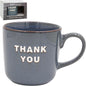 Lesser & Pavey Just Saying Thank You Mug Blue/Grey | Appreciation Coffee Cup Gift | Large Tea & Coffee Mug | Bone China Drinkware | Thoughtful Thank You Present