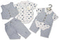 Nursery Time Car Waistcoat Set (3-6 Months) Blue