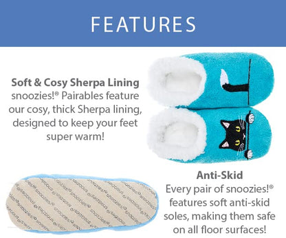 Snoozies! Men's Pairable Slippers - Super Soft Sherpa Fleece, Non-Slip Sole - Sizes 6-13