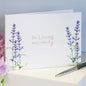 Widdop and Co Thoughts of You Lavender Condolence Book