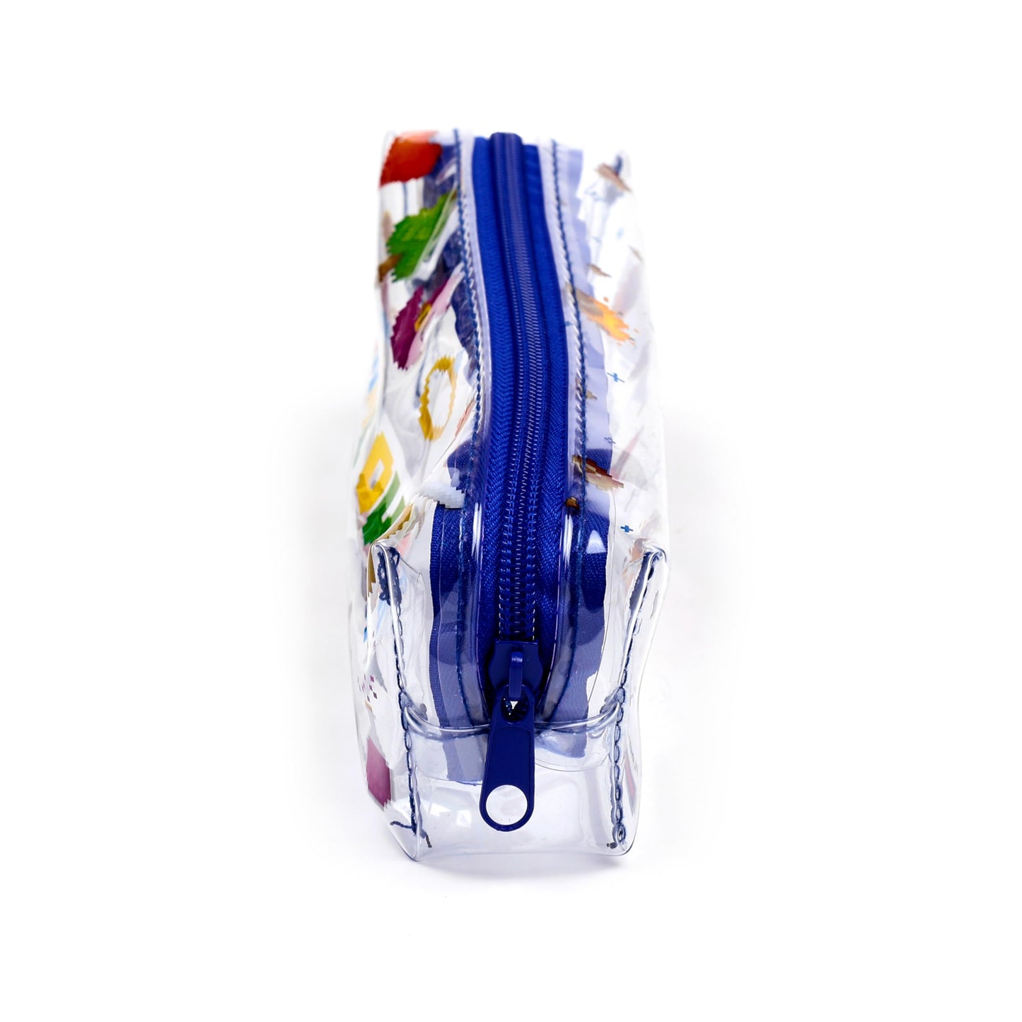 Puckator Game Over Clear Pencil Case - School Equipment Stuff - Pencil Cases - Large Capacity Preppy Pencil Case - Zipper Pouch - Office Essentials - Pencils Case Cute - Pencilcase - Pen Case