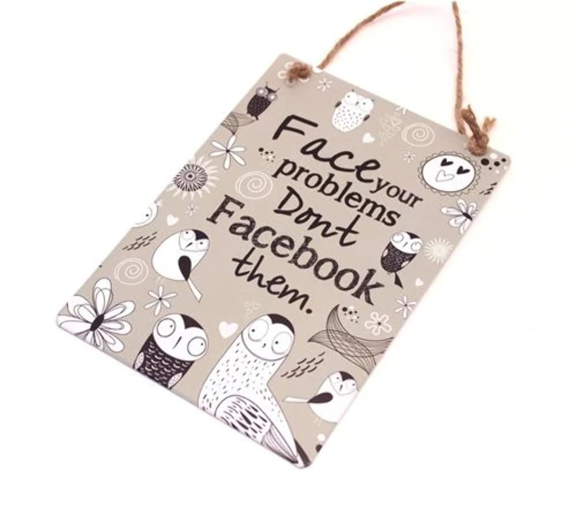 Peel & Sardine Large Facebook Quotbale Sign