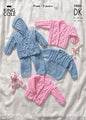 King Cole Knitting Pattern 2886 Baby Sweater Jacket Trousers Cardigan DK